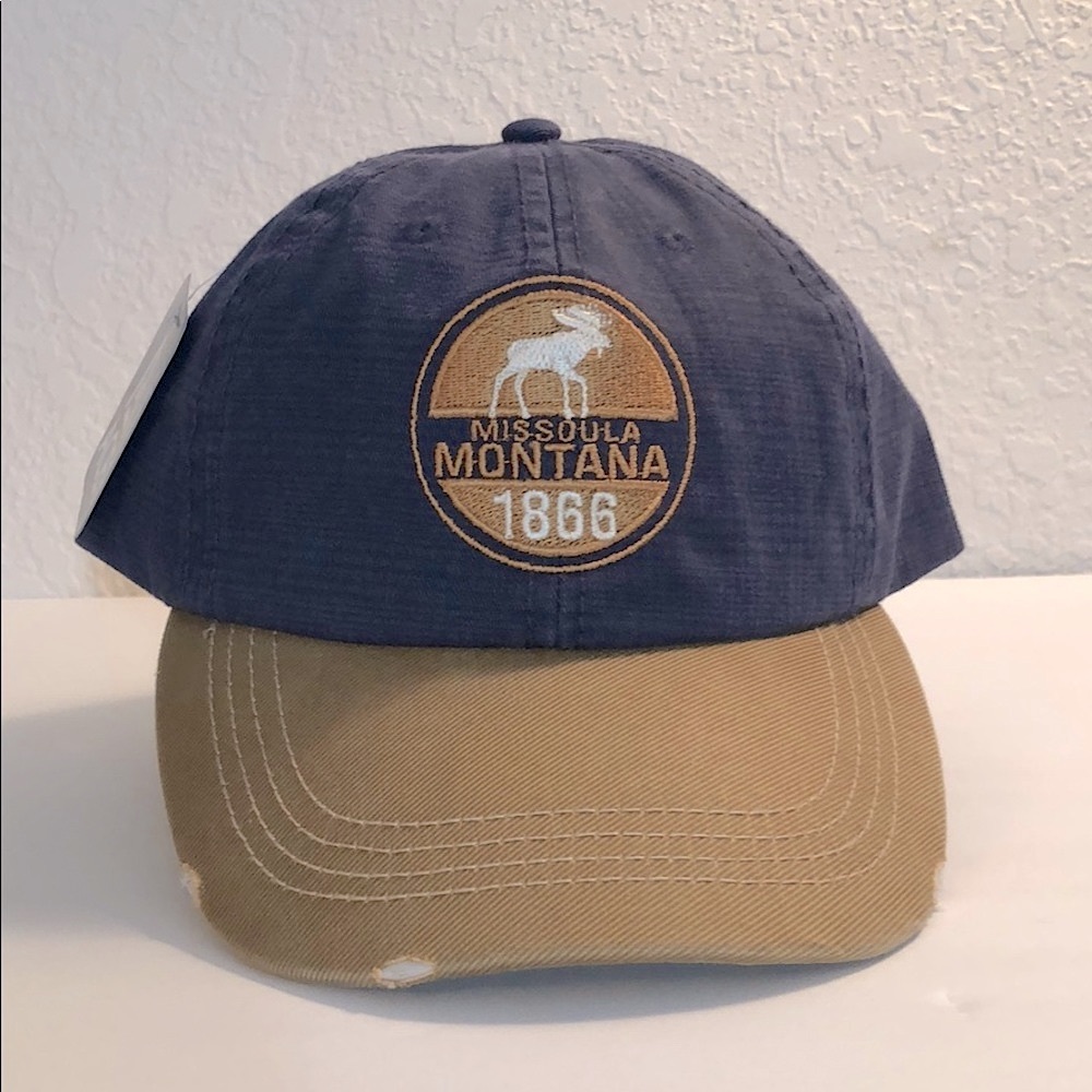 Contrast Bill Textured Cap - Missoula Montana